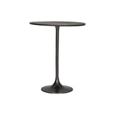 Cafébord Ø61 cm - HDPan, Aluminium - Sort - inde