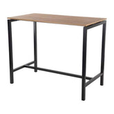Højbord til kantine og restaurant - Decor-laminat eg - 130 x 70 cm - Indendørs - 4 pers.