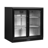 Dobbelt backbar med skydedøre - Tefcold DB201S - 182 liter - 44 DB - 1,14 kW/24 timer (87 cm høj)