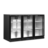 Backbar med hængslede døre - Tefcold DB301H-3 - 300 liter - 44 DB - 1,8 kW/24 timer (87 cm høj)