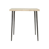 Cafébord - HDSlated - Jern og mangotræ - 70x70 cm - inde