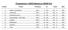Bakerlux pakke 6: TOUCH 10 plader (60 x 40 cm)