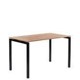Cafébord - Decor-laminat eg - 140 x 80 cm - Indendørs - 4 pers. bredde stole