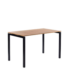 Cafébord - Decor-laminat eg - 140 x 80 cm - Indendørs - 4 pers. bredde stole