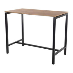 Højbord til kantine og restaurant - Decor-laminat eg - 130 x 70 cm - Indendørs - 4 pers.