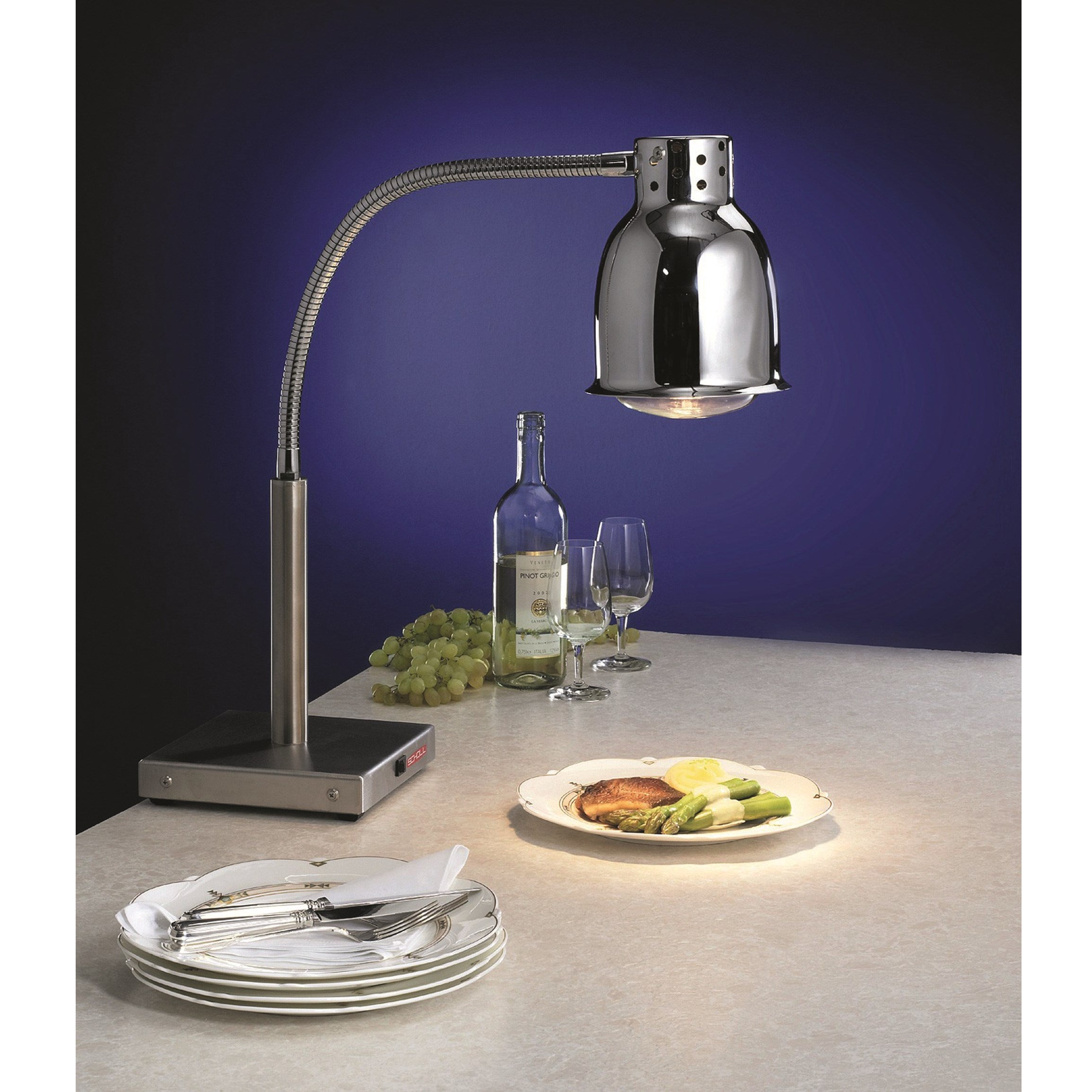 Forkromet varmelampe - Scholl 24000 B