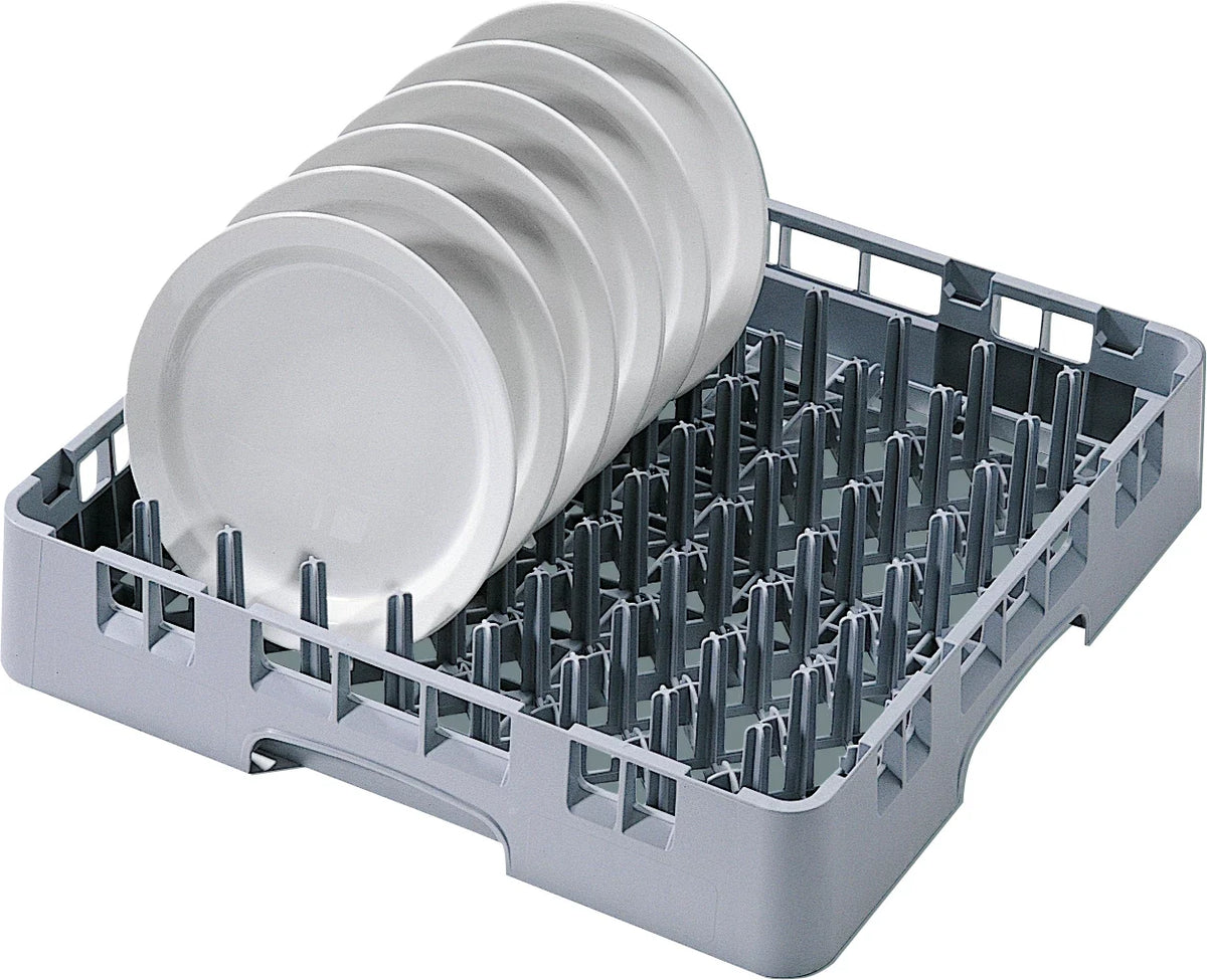 Cambro tallerkenkurv - Grå - 9x9 pinde - 50x50 cm (Til flade tallerkener)