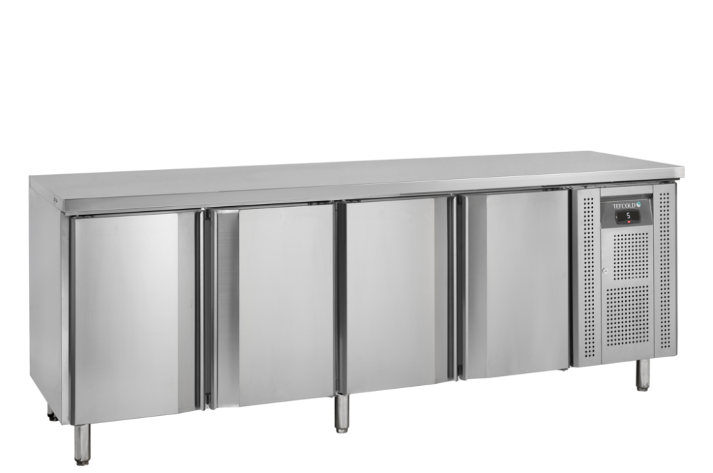 Kølebord med fire døre - GN 1/1 - Tefcold CK7410X1