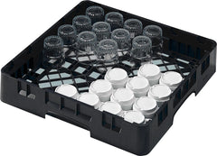 Cambro kop- og glaskurv - Sort - 50x50 cm