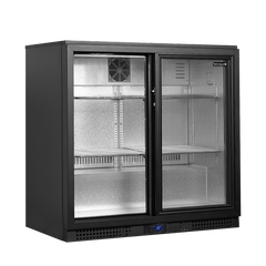 Dobbelt backbar med skydedøre - Tefcold BA21S - 188 liter - 1,14 kw/24 timer (90 cm høj)