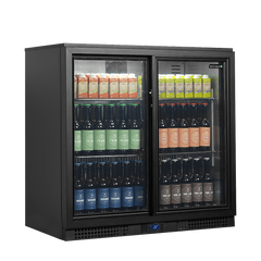 Dobbelt backbar med skydedøre - Tefcold BA21S - 188 liter - 1,14 kw/24 timer (90 cm høj)