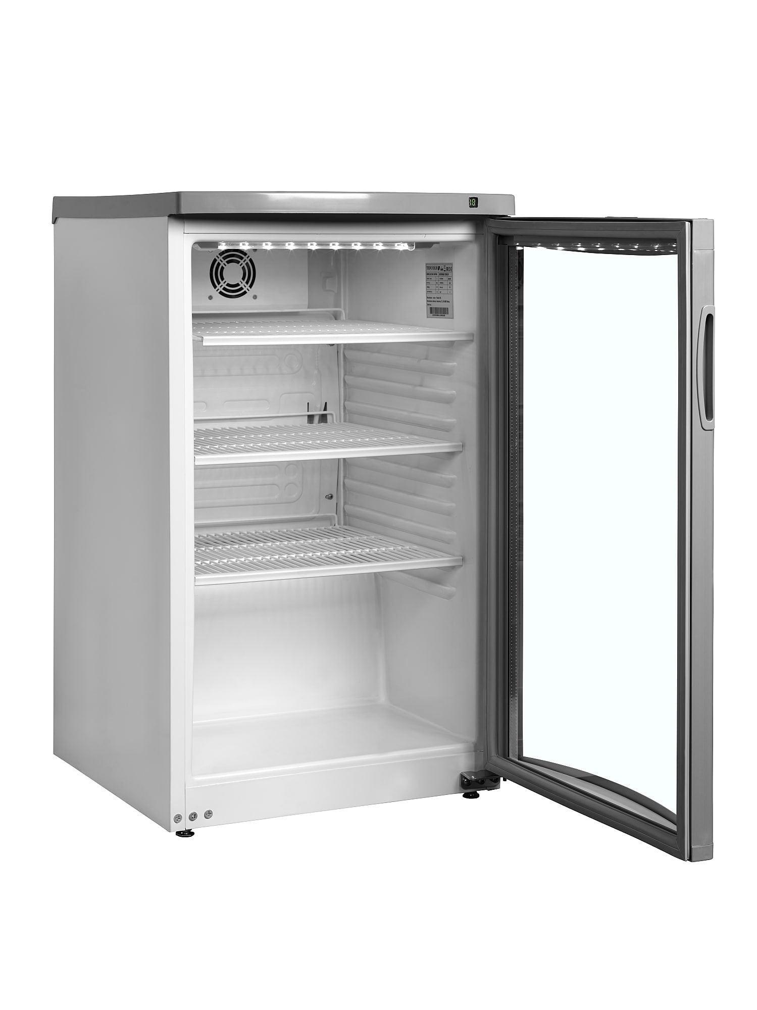 Display køleskab - Tefcold BC145 W/FAN - 45 DB - 1,17 Kw/ 24 timer