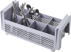 Cambro bestikkurv - 8 rum - Grå - 43 x 21 x H15,5 cm