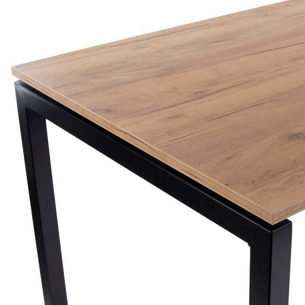 Cafébord - Decor-laminat eg - 140 x 80 cm - Indendørs - 4 pers. bredde stole