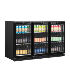 Backbar med hængslede døre - Tefcold DB301H-3 - 300 liter - 44 DB - 1,8 kW/24 timer (87 cm høj)
