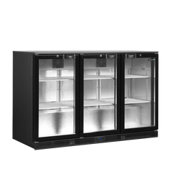Backbar med hængslede døre - Tefcold DB301H-3 - 300 liter - 44 DB - 1,8 kW/24 timer (87 cm høj)