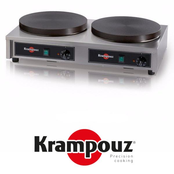 Dobbelt Krampouz Elektrisk crepe / pandekagemaskine CTCA8BA (380 V) ***Bestillingsvare***