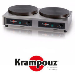 Dobbelt Krampouz Elektrisk crepe / pandekagemaskine CTCA8AA-KR til Norge (2*230 V) ***Bestillingsvare***