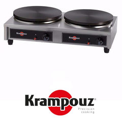 Dobbelt krampouz gas crepe / pandekagemaskine med termostatik CGCIF4 - LUXURY - Ø40