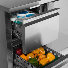 Kølebord med 2 skuffer og 1 dør - Tefcold CK7220 - 1,98 kw/24 timer