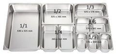 Gastrobakke GN 1/6, -40 til +300°C