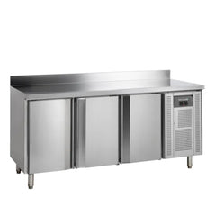 Kølebord med tre døre og bagkant - GN 1/1 - Tefcold CK7310X1SP