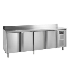 Kølebord med fire døre og bagkant - GN 1/1 - Tefcold CK7410X1SP