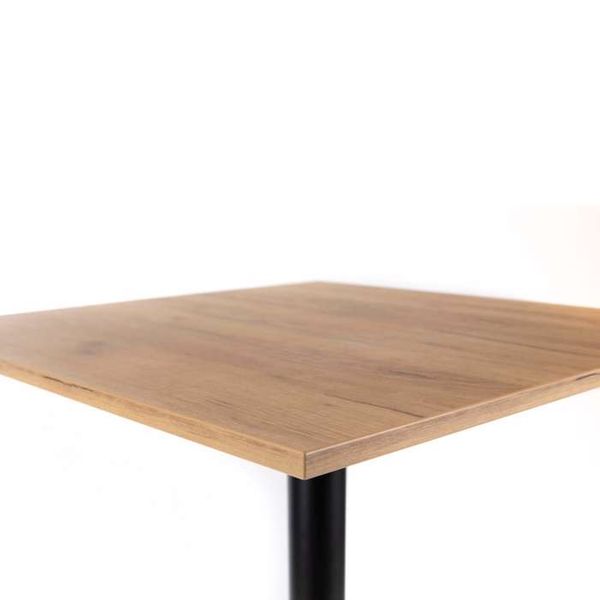 Højbord - Decor-laminat eg - 75 x 75 cm - Indendørs