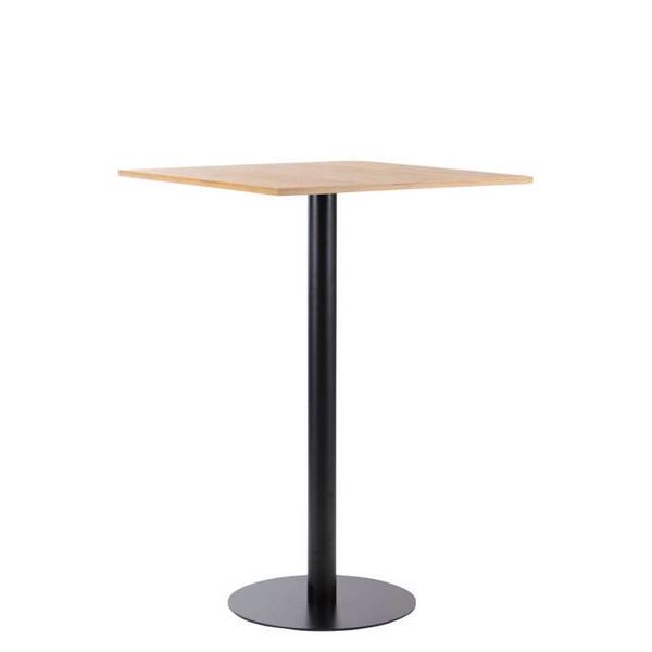 Højbord - Decor-laminat eg - 75 x 75 cm - Indendørs