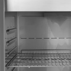 Lagerkøleskab dobbelt - Tefcold RK1420X1 - 47 DB - 1,27 kW/24 timer (GN 2/1)