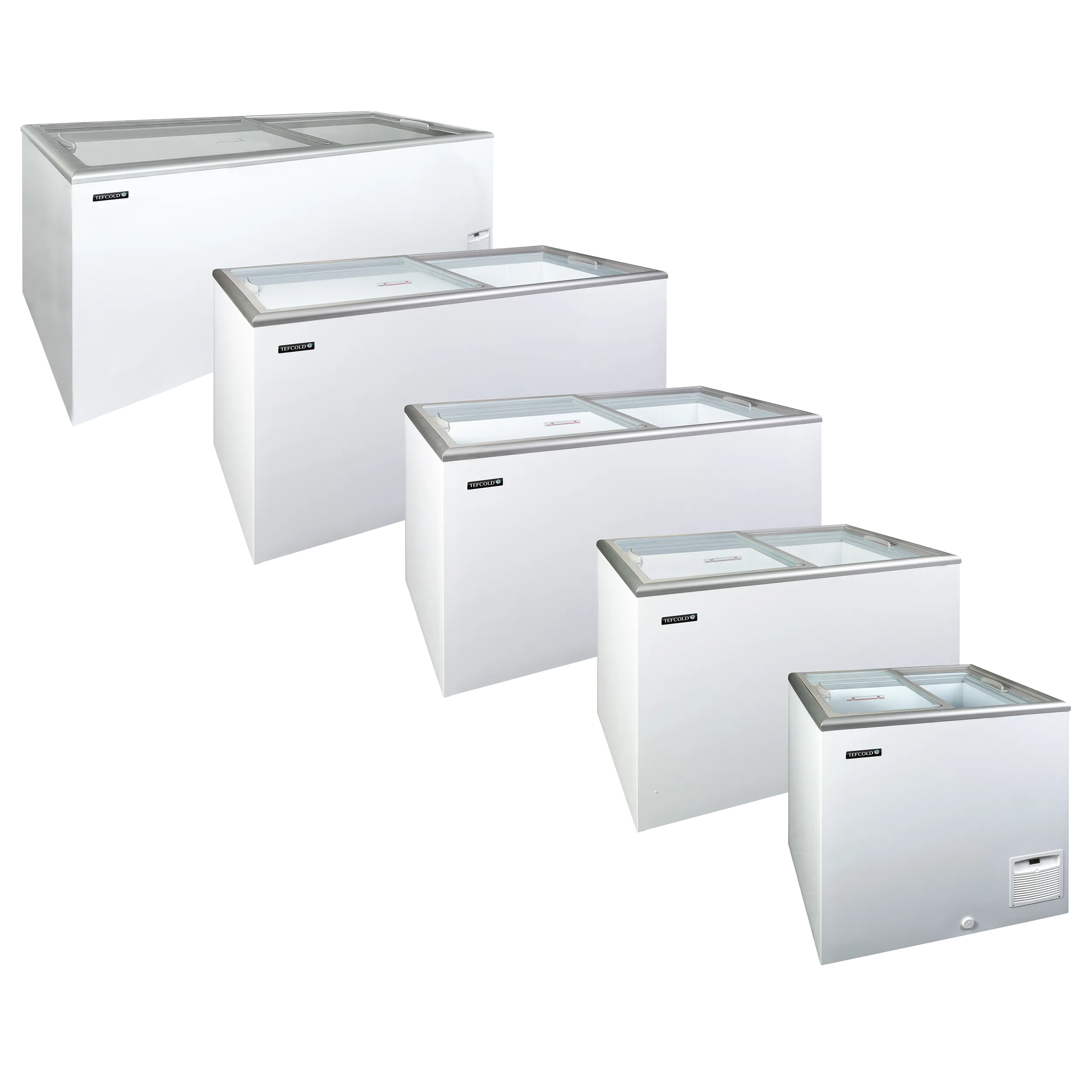 Fryser med glaslåge - Tefcold IDA300-W1