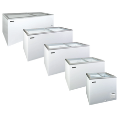 Fryser med glaslåge - Tefcold IDA300-W1