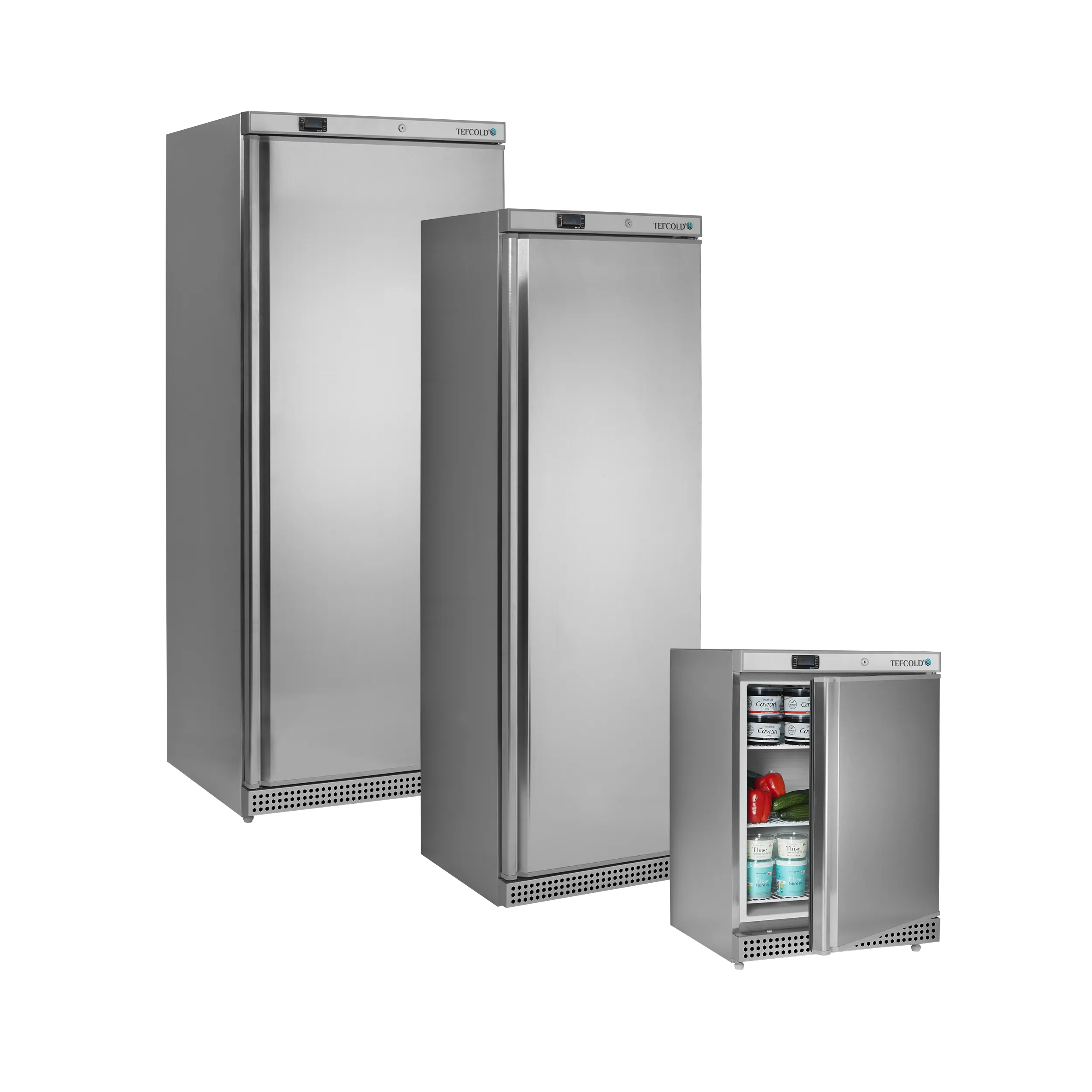 Lagerkøleskab - Tefcold UR400X1 - 45 DB - 0,65 kw/24 timer (50,3 x 41,5 cm hylder)