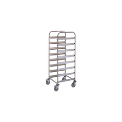 Kurvevogn - Til 8 opvaskekurve 50x50 - 159 cm høj