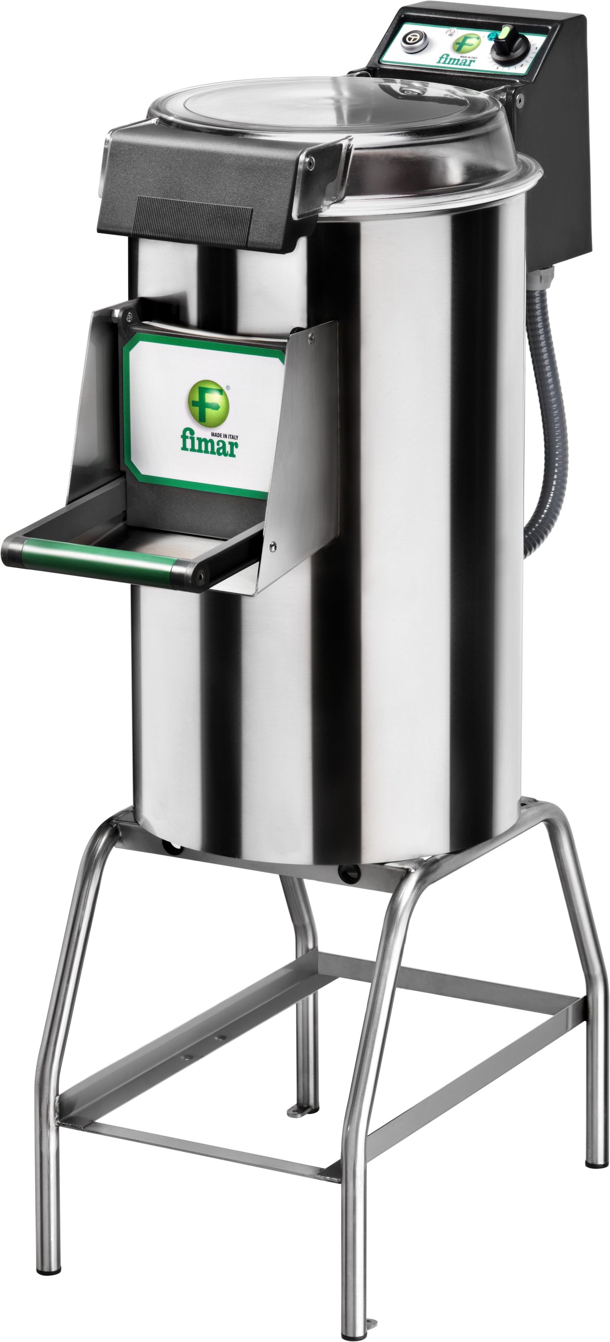 Industri kartoffelskræller - Fimar PPF18M - på stativ - Max 12 kg. kartofler (Inkl. sandpapir i bund og på sider)
