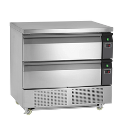 Køleskuffe/fryseskuffe - Tefcold UD2-2 omstilbar - 9,07 kW/24 timer