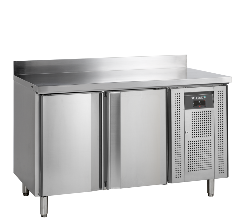 Kølebord med to døre og bagkant - GN 1/1 - Tefcold CK7210X1SP