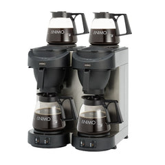 Animo M202 - Dobbelt filterkaffemaskine med fast vandtilslutning - 2x1,8 liter